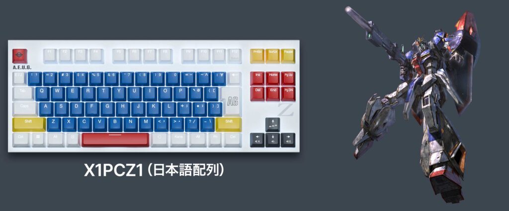 ガンダムモデル(Realforce GX1 × 機動戦士Zガンダム)Zガンダム