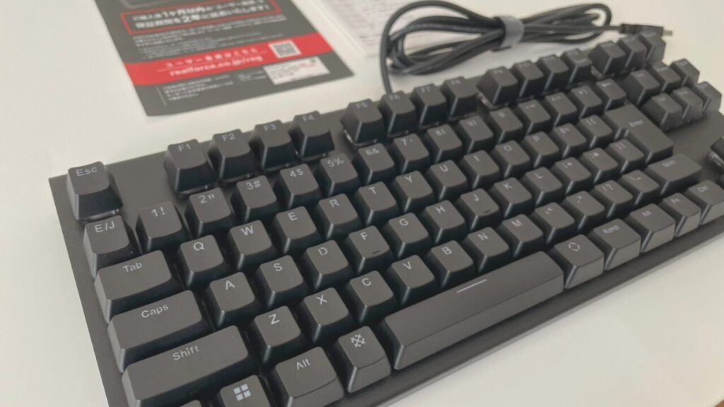 Realforce GX1 Keyboard同梱物