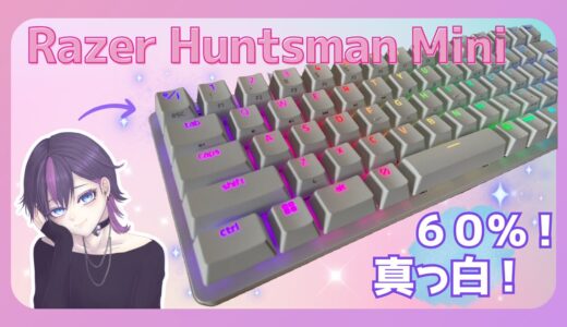 【神コスパ】Razer Huntsman Miniレビュー｜静音赤軸のスコスコ打鍵感が快適