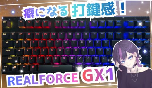 【国産】Realforce GX1レビュー｜サクサク打鍵音と打鍵感が神